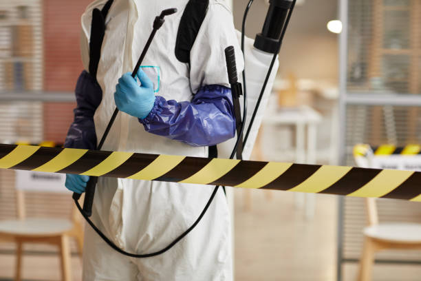 Professional Biohazard Cleanup technician working in Fowler, CA